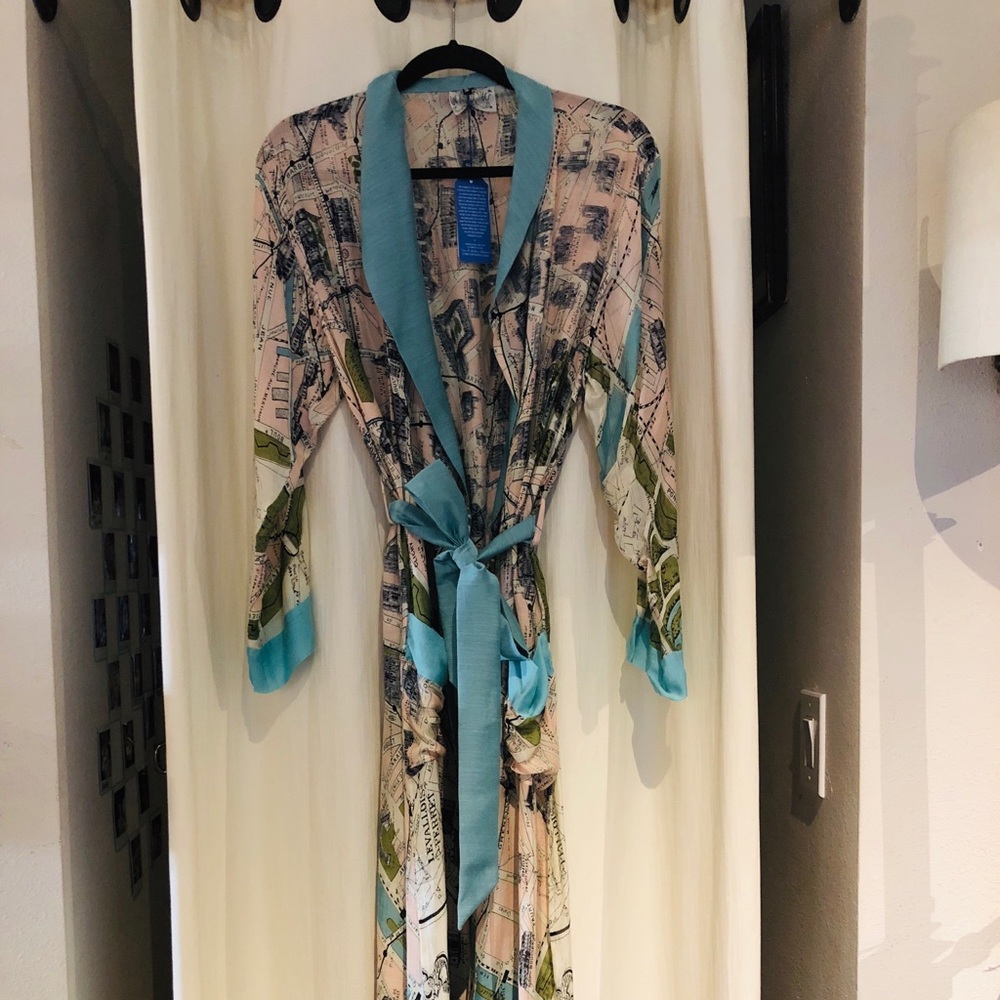 Paris map robe from England